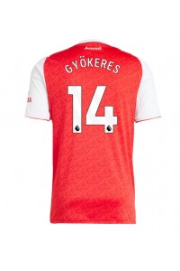 Fotbalové Dres Arsenal Viktor Gyokeres #14 Domácí Oblečení 2025-26 Krátký Rukáv